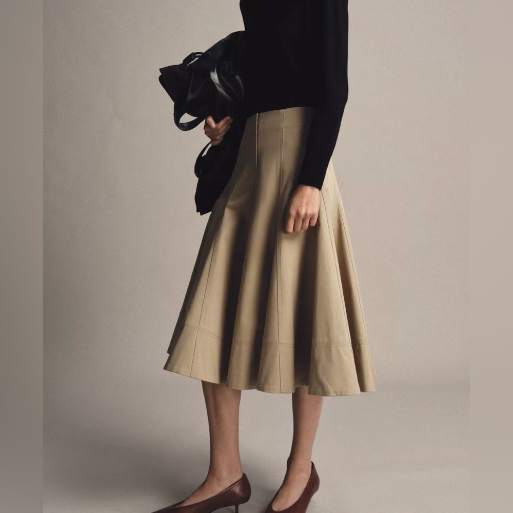 ZARA TRENCH MIDI SKIRT ZW COLLECTION